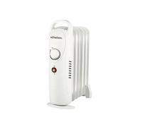 Schallen Portable Electric Slim Oil Filled Radiator Heater with Adjustable Temperature Thermostat in White Schallen White