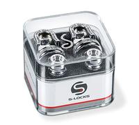 Schaller 14010201 Security Strap Locks - Chrome 1 Pair (2 Pieces),Small Medium Large X-Large 2X-Large