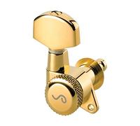 Schaller M6 135 Locking Machine Heads Gold 3L/3R Large Metal 19.5 mm Locking Post Machine Heads Set of 6