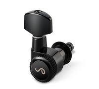 Schaller M6 Locking Tuners 6 In-Line Right Handed Pin Mount (Black, .01)