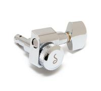 Schaller Original F-Series Locking Tuners 6 In-Line Right Handed Pin Mount (Chr…