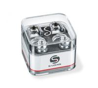 Schaller SC570252 Security Strap Locks - Satin Chrome 1 Pair (2 Pieces)