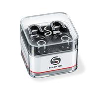 Schaller Strap Locks Guitar S-Lock Pair (Black Chrome)