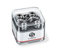 Schaller Strap Locks Guitar S-Lock Pair (Chrome Plated)