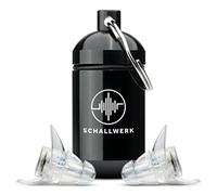 SCHALLWERK ® Invisible+ unobtrusive silicone ear plugs - muffle noise & preserve sound quality - ideal for everyday life, music, festivals, working, learning
