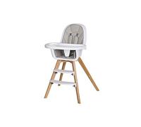 Schardt Holly 01 050 1-242 High Chair with Faux Leather Seat Cushion Removable Play Board Grey
