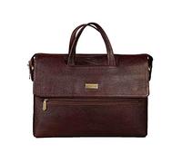 SCHARF Sir Dan Giorgio - I Rest My Case 15.6" Laptop Bag |Color-Brown |Secured Zipper Compartment Leptop Bag |Business Executive Office Laptopbag |Complete Organizer Portfolio Bag