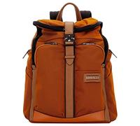 Scharlau Vin Fiz Flyer BA12-N02OR Men's Backpack with Flap Fabric and Leather in Orange, orange, 39 x 44 x 21 cm, Business