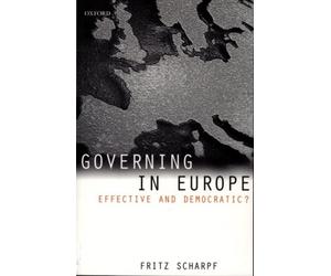 Scharpf - Governing in Europe Effective and Democratic - New hardbac - X555z