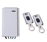 Schartec Mini Garage Door Remote and Receiver kit - Universal Garage Door and Gate Operator replacement receiver and hand transmitters