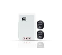 SCHARTEC Roller Shutter Controller 230V with Radio Receiver, Control Panel and 2 Remote Controls, 433 MHz Rolling Code, Open Stop Close Control for Roller Garage Doors