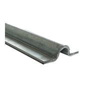 SCHARTEC Sliding Gate Rail Floor for U-Groove Wheels in Various Sizes Floor Track Rail Outdoor Exterior Profile Gate Yard Gate Driveway Gate (R8U (16 mm) / 1 m Long)