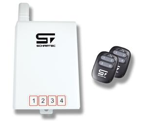 Schartec Universal 4-Ch Receiver Kit 433 MHz Garage Door Opener 2 Remote Control