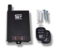 SCHARTEC Universal Radio Receiver 230 V with Remote Control 2 Pieces - Wireless Receiver Garage Door with 433 MHz as a Set with Handheld Transmitter