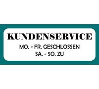 Schatzmix Customer Service Mo-SA Closed Metal Sign 27 x 10 cm Wall Decoration Tin Sign Sheet Metal Multi-Coloured 27 x 10 cm