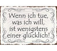 Schatzmix Tin-Plate Sign, Sheet metal, Multicoloured, 20x30 cm