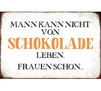 Schatzmix Tin-Plate Sign, Sheet metal, Multicoloured, 20x30 cm