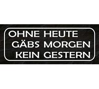 Schatzmix Tin-Plate Sign Wall Plaque, Sheet metal, Multicoloured, 27x10 cm