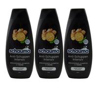 Schauma Shampoo Anti-Dandruff Intensive 3 X 400Ml Against Dandruff With Ginger