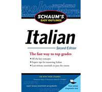 Schaum's Easy Outline of Italian, Second Edition (Schaum's Easy Outlines) (SCHAUMS' HUMANITIES SOC SCIENC)