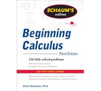 Schaum's Outline of Beginning Calculus, Third Edition (Schaum's Outlines)
