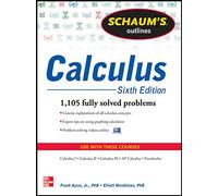 Schaum's Outline of Calculus, 6th Edition: 1,105 Solved Problems + 30 Videos