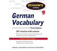 Schaum's Outline of German Vocabulary, 3ed: (3rd edition)