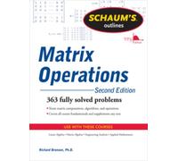 Schaum's Outline of Matrix Operations