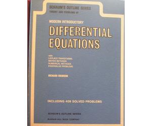 schaum's outline series theory and problems of modern introductory differential equations