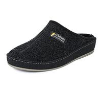 SCHAWOS Men’s Felt Slipper 6030 - Unlined House Shoe for Year-Round Comfort, Breathable & Non-Slip (Black, uk_footwear_size_system, adult, men, numeric, medium, numeric_7_point_5)