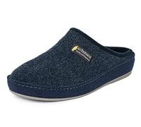 SCHAWOS Men’s Felt Slipper 6030 - Unlined House Shoe for Year-Round Comfort, Breathable & Non-Slip (Navy blue, uk_footwear_size_system, adult, men, numeric, medium, numeric_9_point_5)