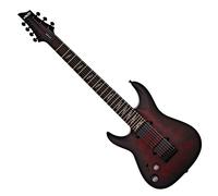 Schecter Omen Elite-7 Left Handed 7 String Black Cherry Burst