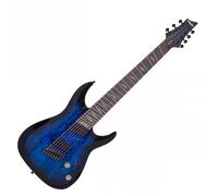 Schecter Omen Elite-7 MS 7 String See-Thru Blue Burst