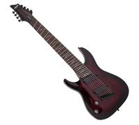Schecter Omen Elite-8 MS Left-Handed Black Cherry Burst
