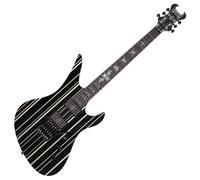 Schecter Synyster Custom Gloss Black with Silver Pin Stripes