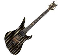 Schecter Synyster Custom-S Gloss Black w/Gold Stripes