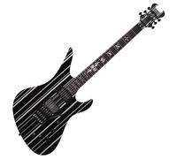 Schecter Synyster Custom-S Gloss Black w/ Silver Pin Stripes