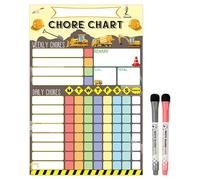 Schedule Board for Kids - 8x12 Inch Magnetic Chore Chart | Magnetic Chores for Refrigerator, Erase Board Set with 2 Fine Tip Markers, Rec Chore Chart