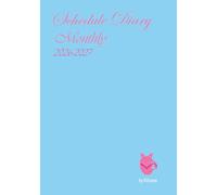 Schedule Diary Monthly 2026-2027 by Kitsune - Baby Blue Cover: wo-Page Monthly view, with weekly planner. Start December 2025, all of 2026 and ... + Notebook By Kitsune with Baby Blue Cover
