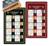 Schedule indexing Labels - Two Tabs, Monthly Planning Indicators, Laminated Water Resistant Dividers, Easy Peel Marking Labels, Vibrant Organization Supplies | Notebooks Diaries Work Study