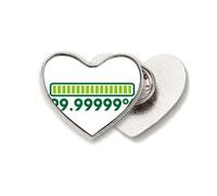 Schedule-loaded Full Cell Heart Metal Pin Brooch Clip Love