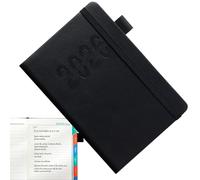 Schedule Planner - 2026 Planning Schedule with Strap,A5 Vertical Stripes Journal English Notebook for Academic Student Teacher Daily Fitness Work Meetings Business Trips Travel Commute Home