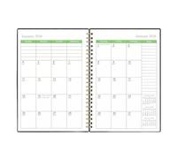 Schedule Planner - 6.69 Inches Stationary Supplies for Desk Scheduling, Time Management with Organized Layout, Journal Notebook for Offices, School, Travel, Event, Daily Use