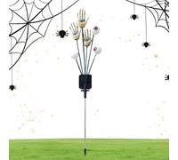 Scheduled - Halloween Solar Stack Light, Outdoor Decor for Spooky Parties, Portable Waterproof Waterproof Halloween Garden Decor Perfect for Garden, Graveyard, Path