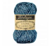 Scheepjes 1665-845 Washed Cotton Yarn XL 845 Blue Apatite 1 x 50g
