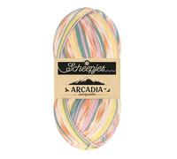 Scheepjes Arcadia Jacquard Yarn 100g - 1001 Thisledown, Green, Pink, Yellow