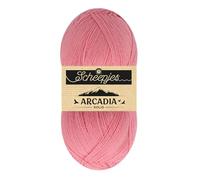 Scheepjes Arcadia Solid 100g - 806 Coral, Premium Knitting and Crochet Yarn