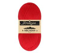 Scheepjes Arcadia Solid 100g - 808 Red Beach Wool Yarn