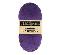 Scheepjes Arcadia Solid 100g - 811 Nocturne, Paars Garens voor Breien en Haken