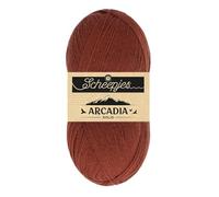 Scheepjes Arcadia Solid 100g - 812 Mahogany Yarn for Knitting and Crocheting